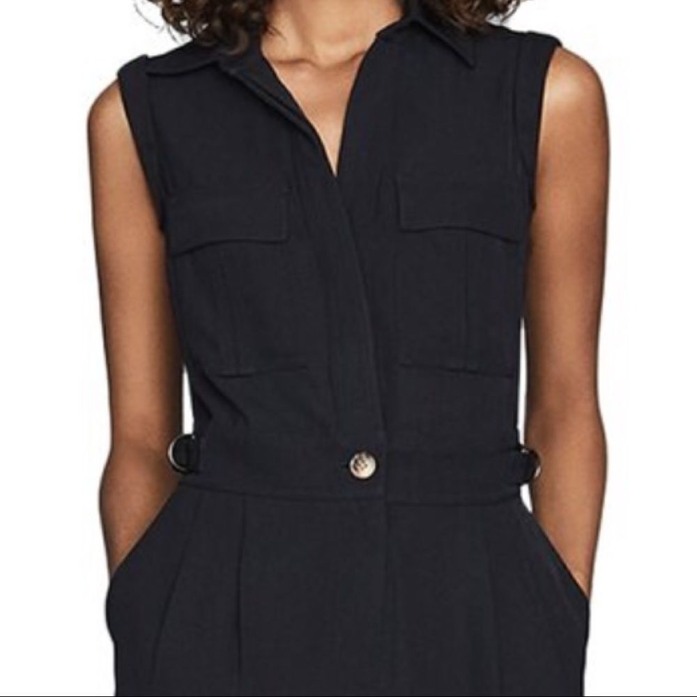 Reiss Abella Utility Sleeveless Jumpsuit In Navy - Picture 5 of 12